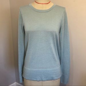 M Ann Taylor Merino wool blend button back sweater